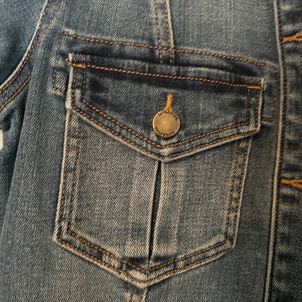 Liverpool Los Angeles Women’s Denim Shirt Jacket Size Small - Picture 3 of 6